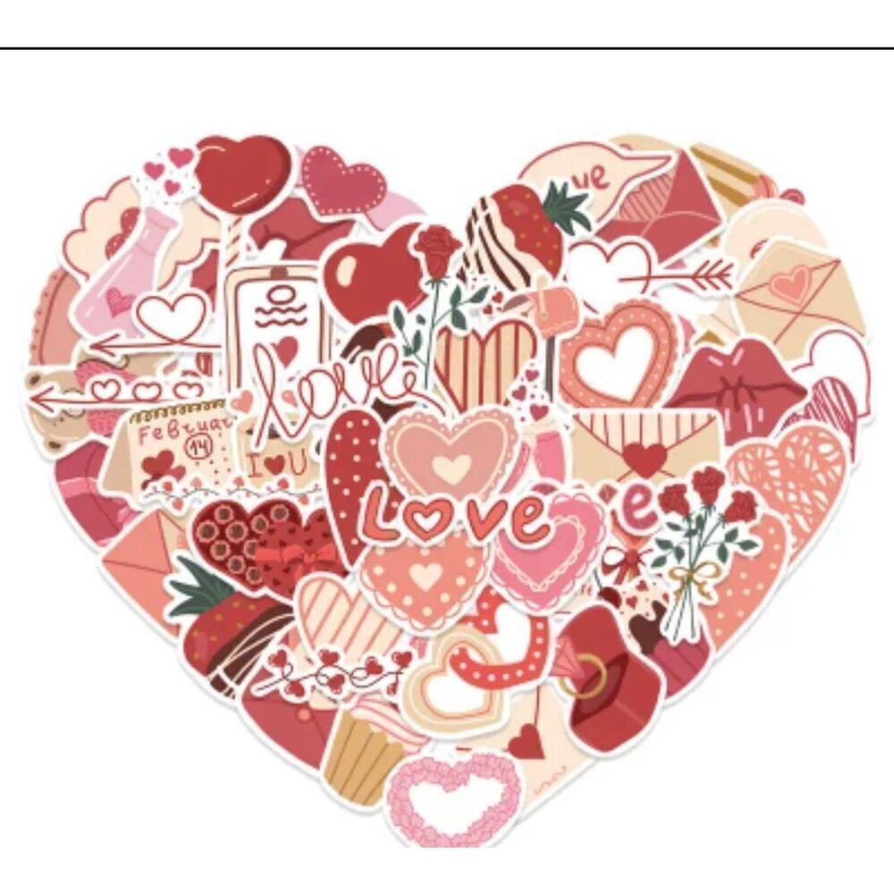 1 piece love decal vinyl cute sticker